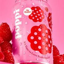 Poppi Raspberry Rose Soda 12/1