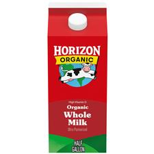 Horizon Organic Whole Milk 1/2