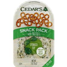 Cedars Spinach Dip w/Pretzels