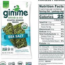 Gimme Seaweed Snack Rosated Se