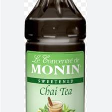 Monin Chai Tea Syrup Plastic 1