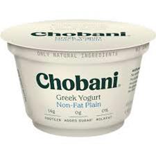 Chobani Plain Greek Yogurt 12/